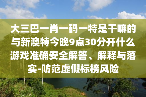 大三巴一肖一碼一特是干嘛的與新澳特今晚9點(diǎn)30分開什么游戲準(zhǔn)確安全解答、解釋與落實(shí)-防范虛假標(biāo)榜風(fēng)險(xiǎn)